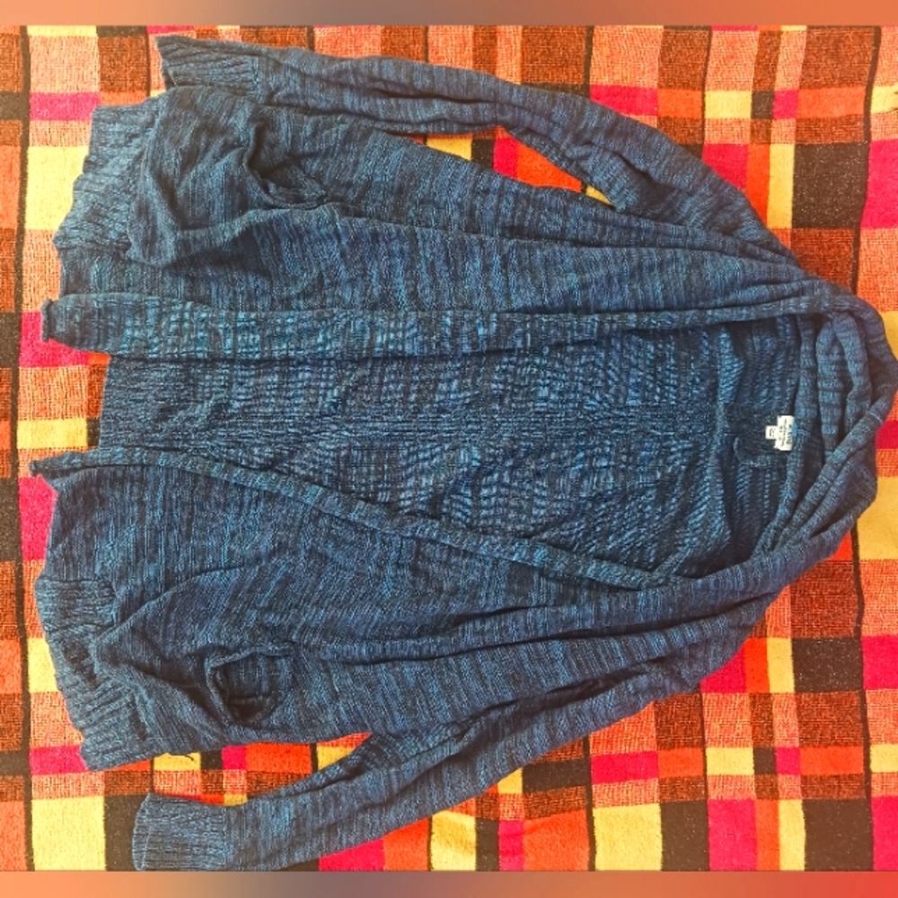 Wilfred blue/dark grey cardigan